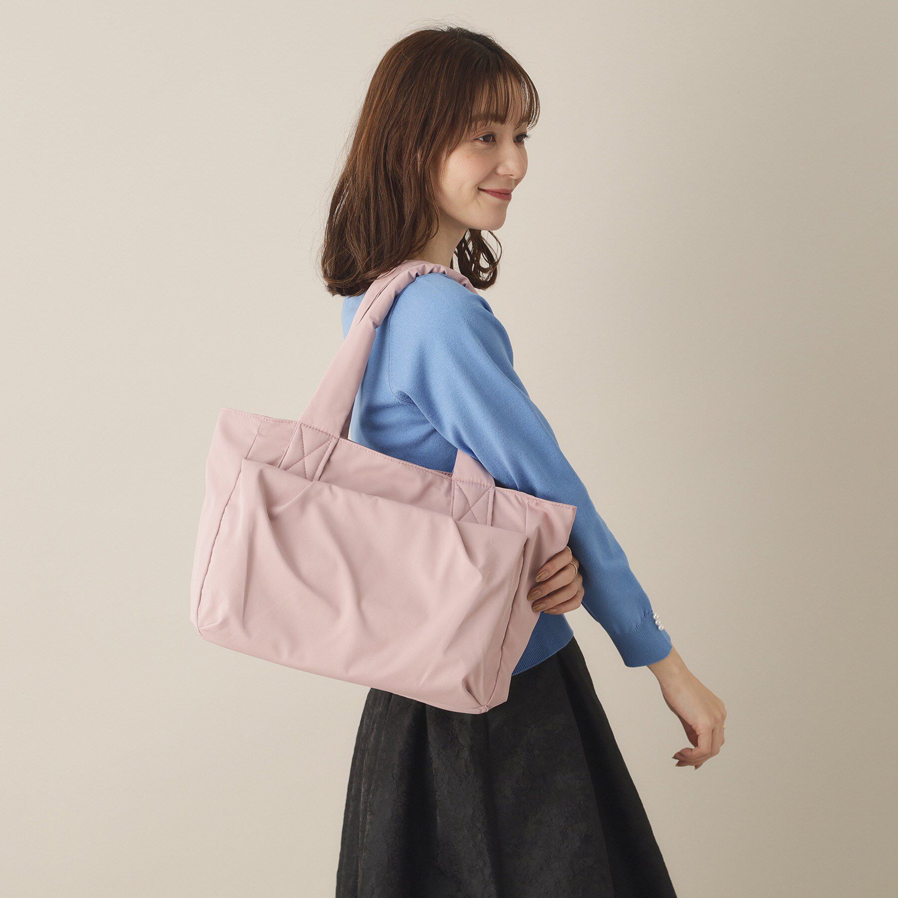 ITS&rsquo;DEMO「【A4対応／9ポケット】肩に優しい軽量トート」|トートバッグ|