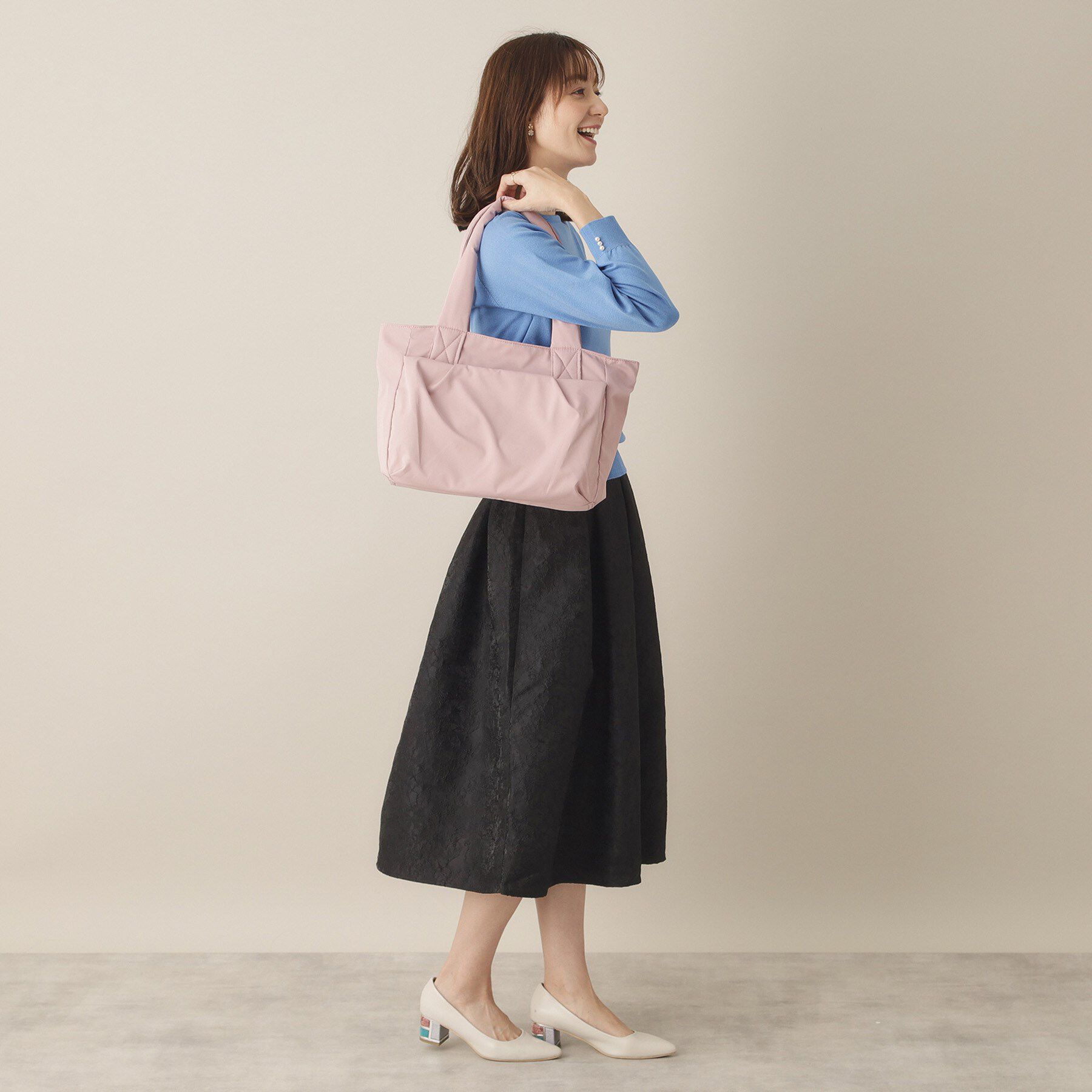 ITS&rsquo;DEMO「【A4対応／9ポケット】肩に優しい軽量トート」|トートバッグ|