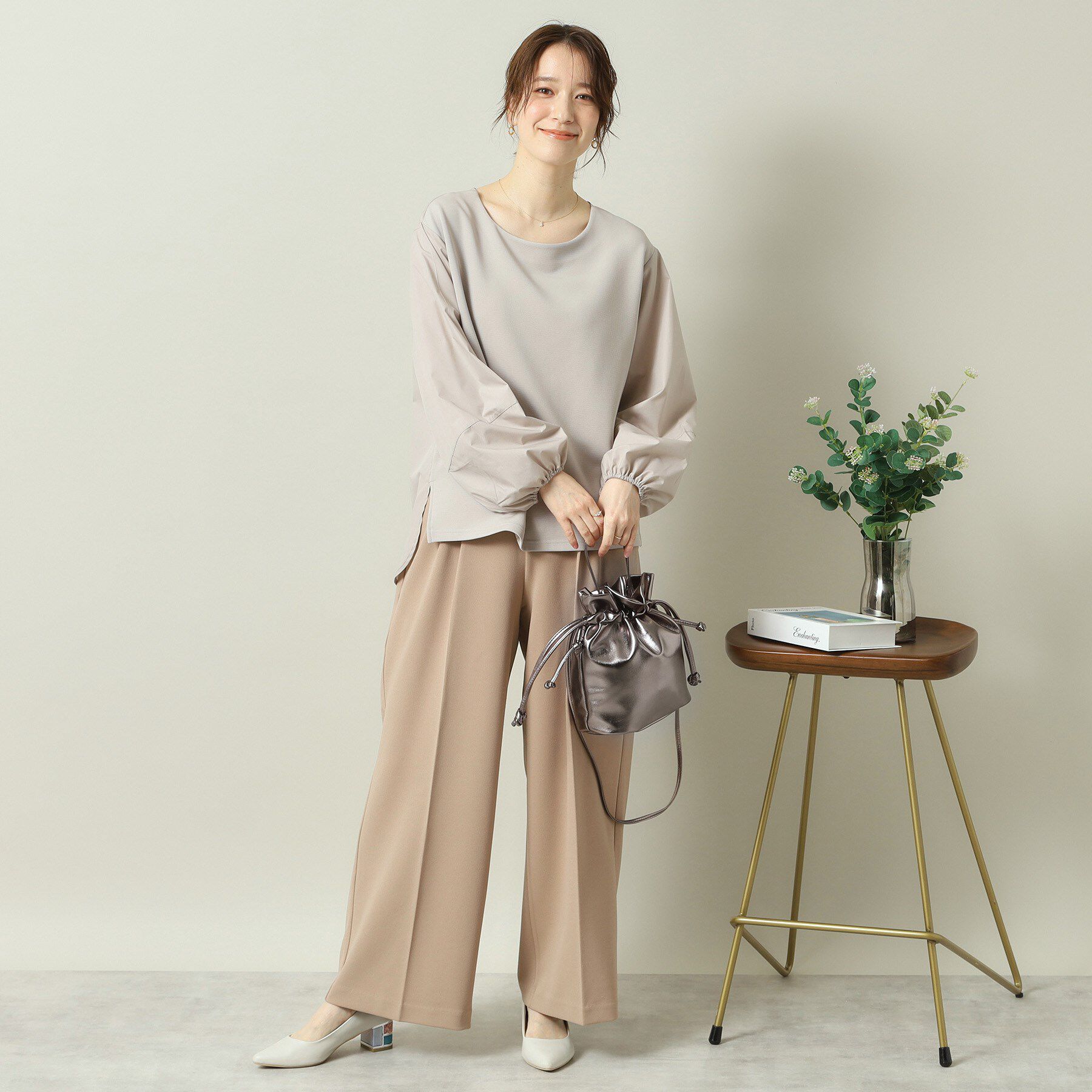 ITS&rsquo;DEMO「メタリック巾着2WAYショルダー」|ショルダー・メッセンジャー|