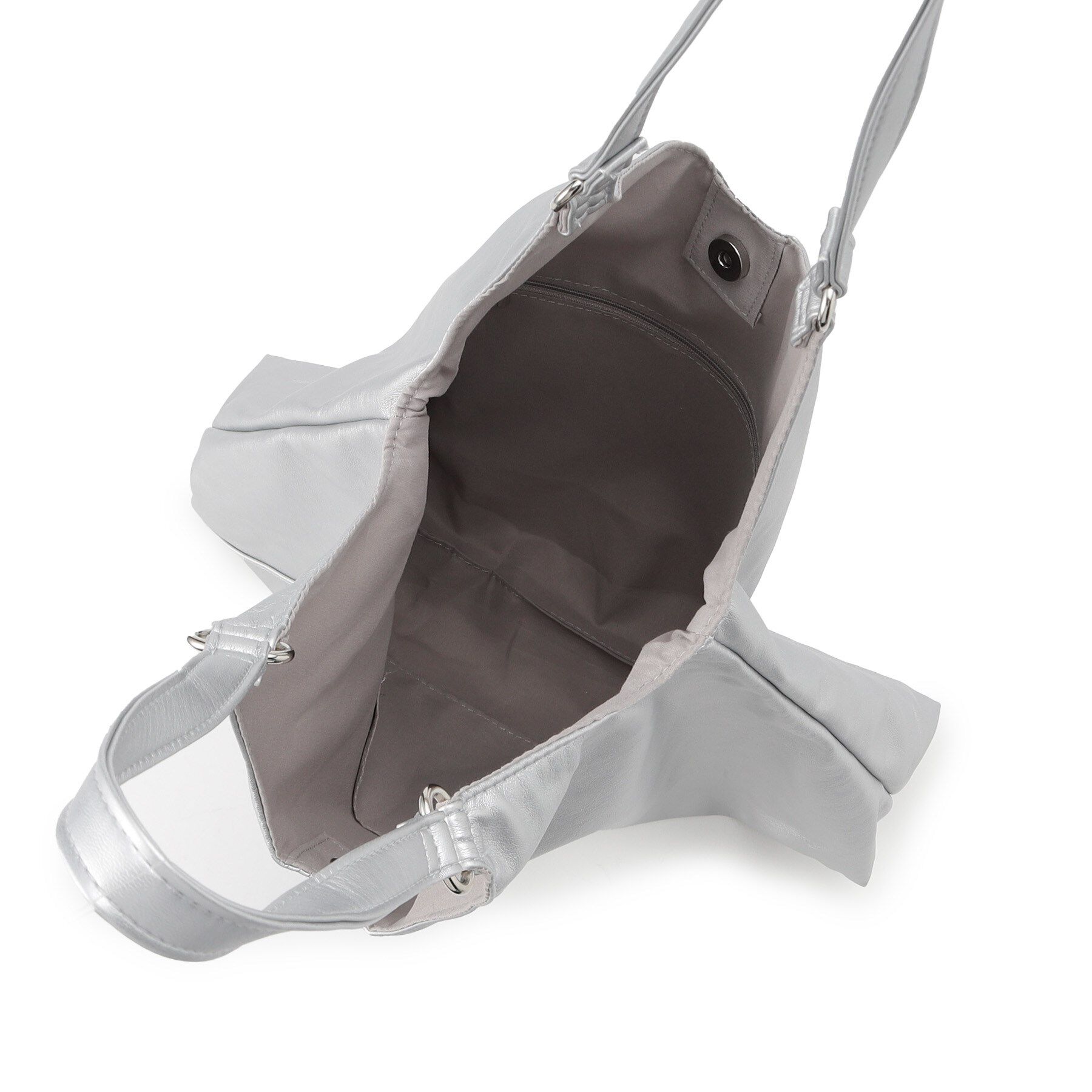 ITS&rsquo;DEMO「【A4対応】合皮Vカットトート」|トートバッグ|