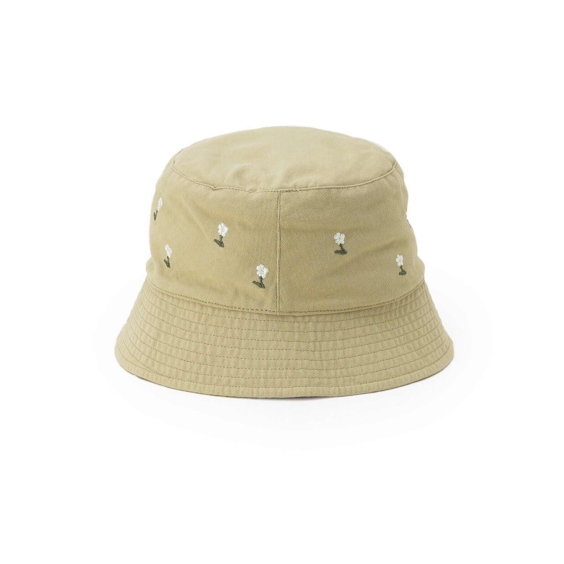 ITS&rsquo;DEMO「【抗菌防臭／手洗い可／サイズ調整可】フラワー刺繍バケットハット」|ハット|
