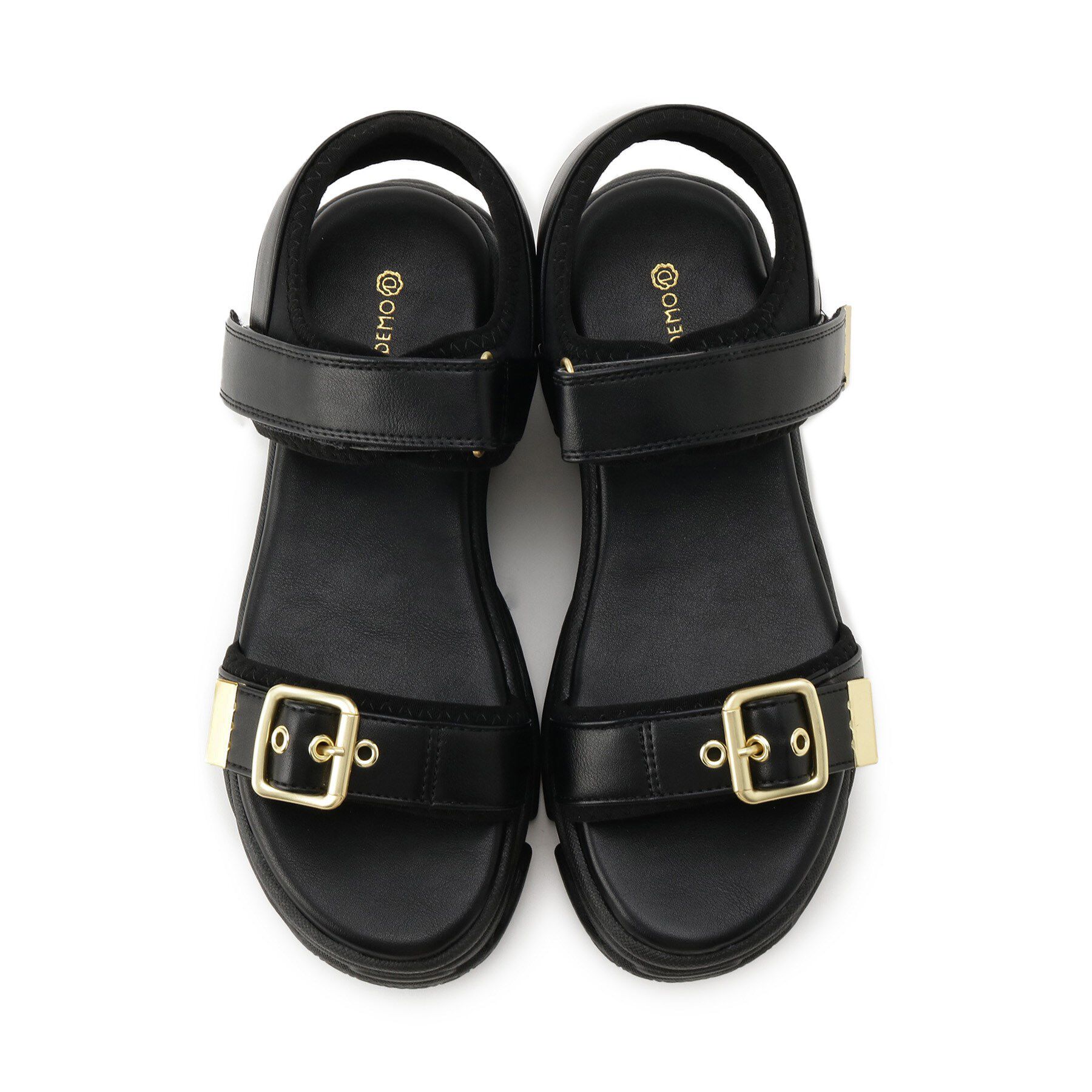 ITS&rsquo;DEMO「【M・L展開】バックルベルト合皮スポサン」|サンダル|