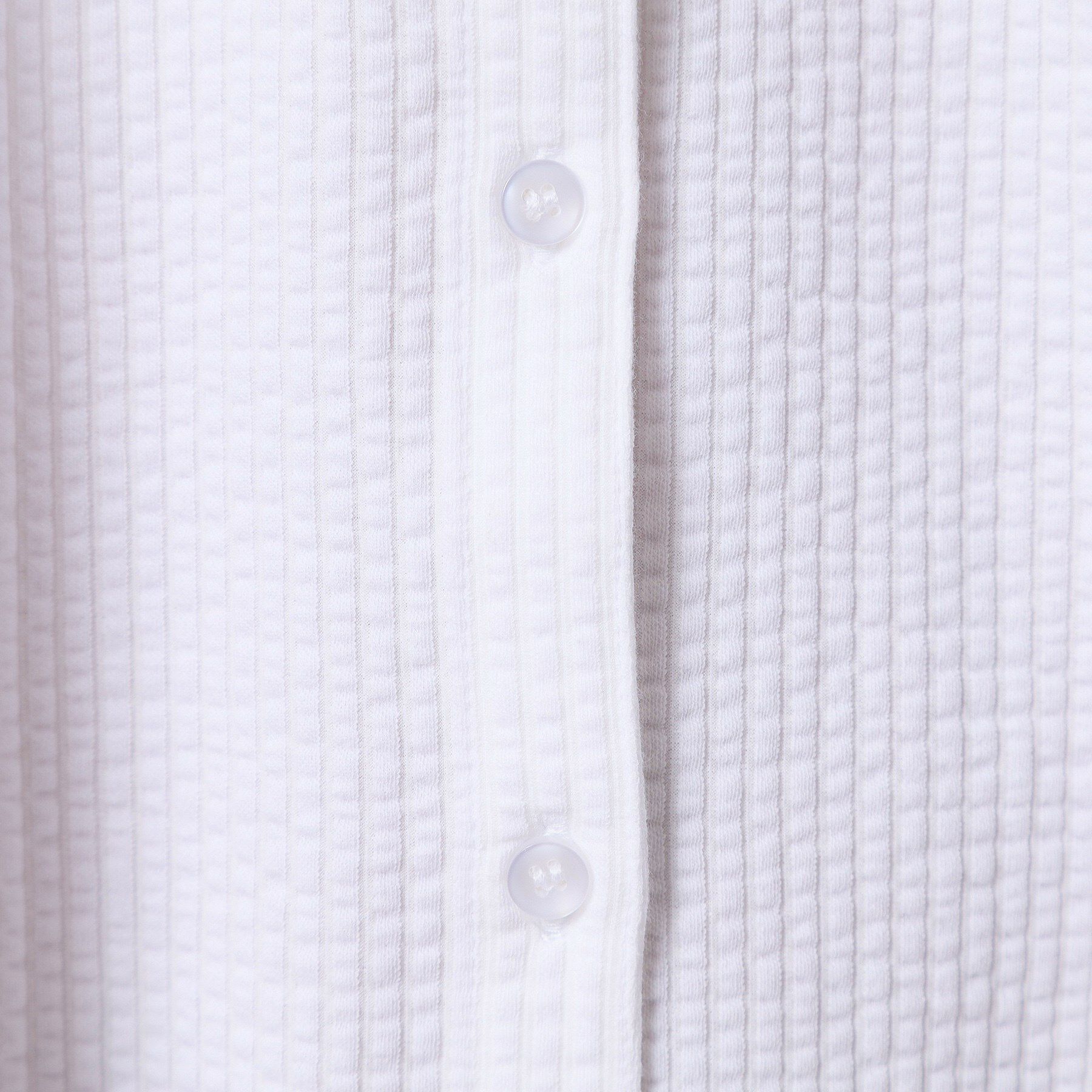 ITS&rsquo;DEMO「【洗濯機OK／洗濯後しわになりにくい】カットサッカー袖タックプルオーバー」|シャツ・ブラウス|