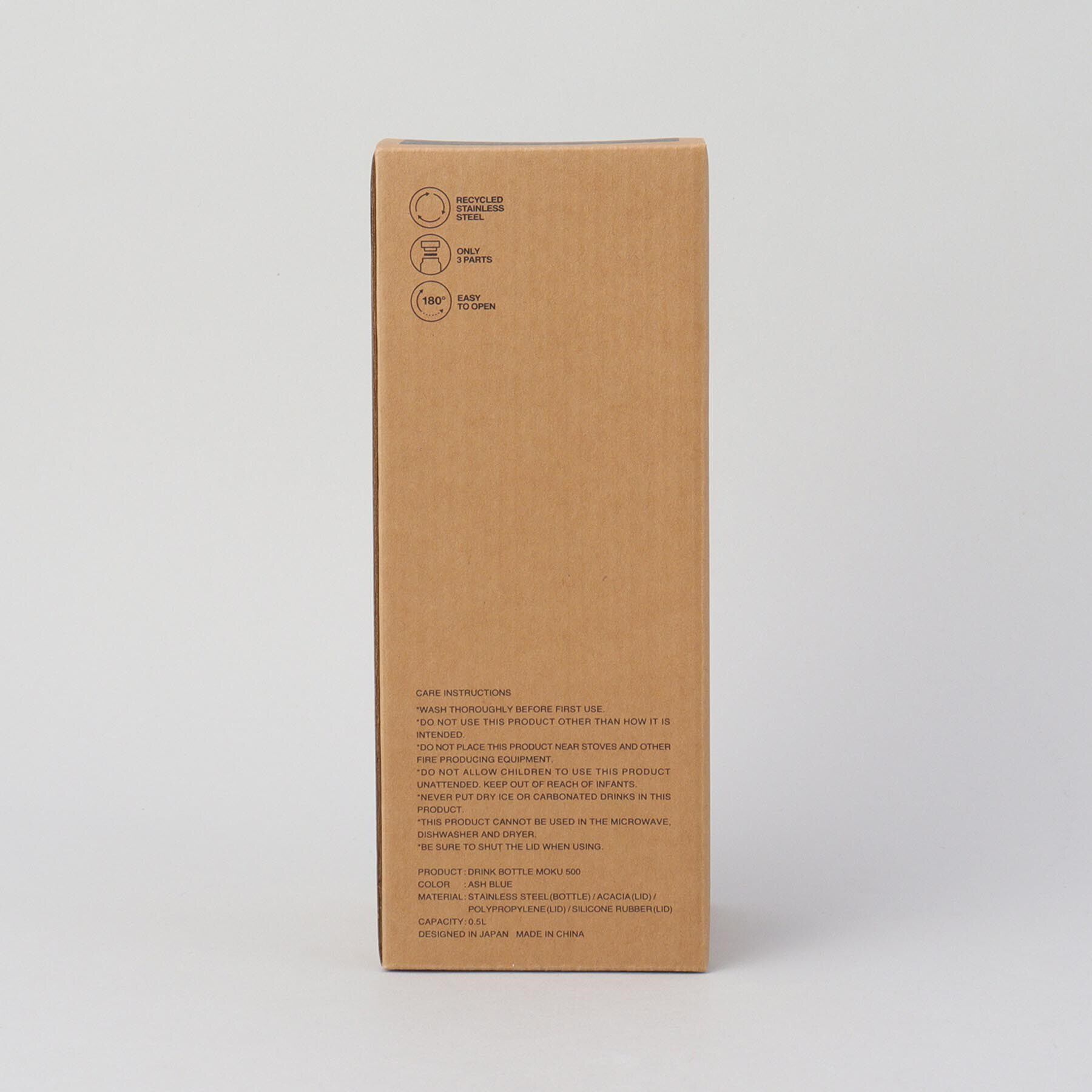 212 KITCHEN STORE「ドリンクボトル MOKU 500 アッシュブルー  ＜RIVERS リバーズ＞」|食器・キッチングッズ|