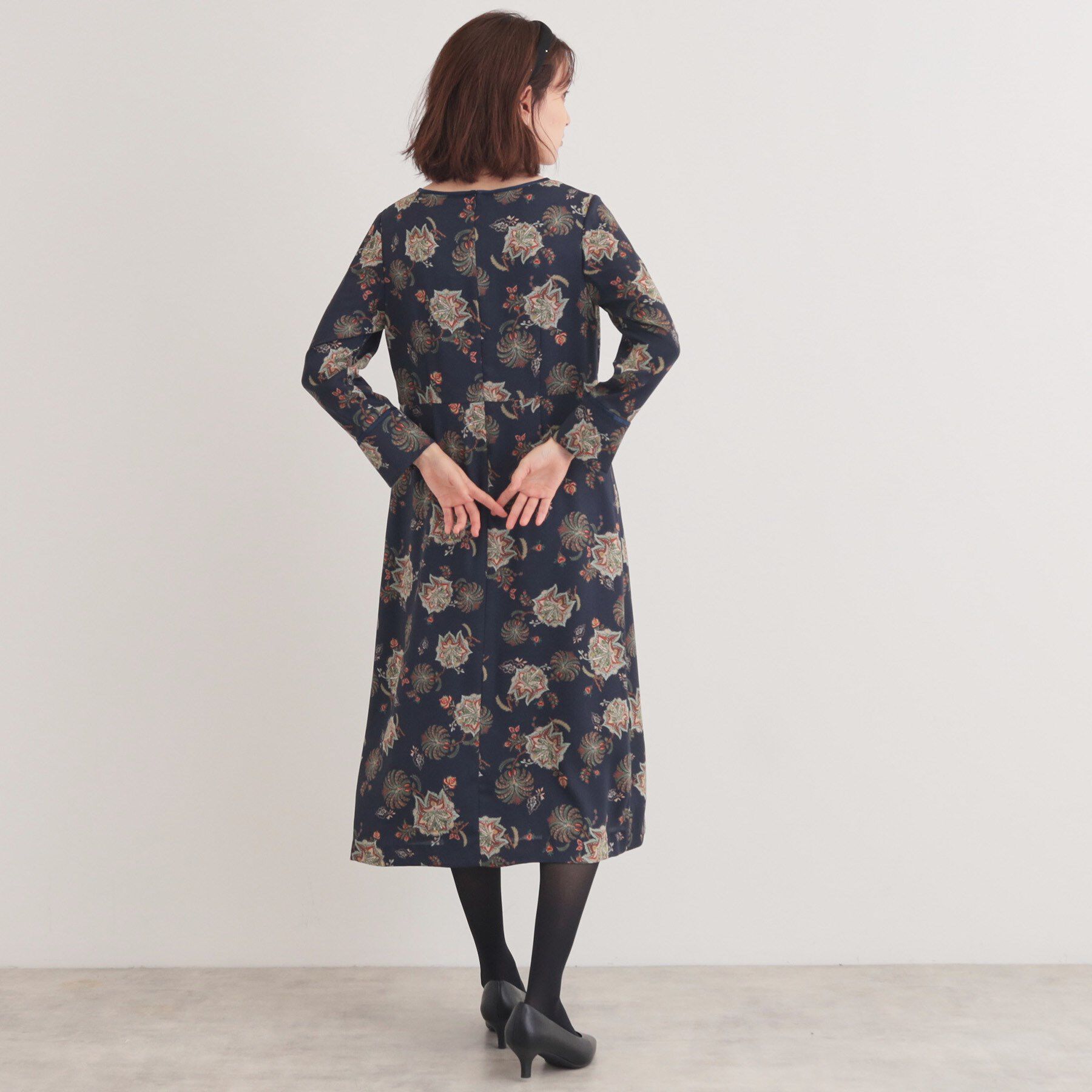 SunaUna「【＆yours project／SS～L】オリエンタルプリントワンピース」|ワンピース|