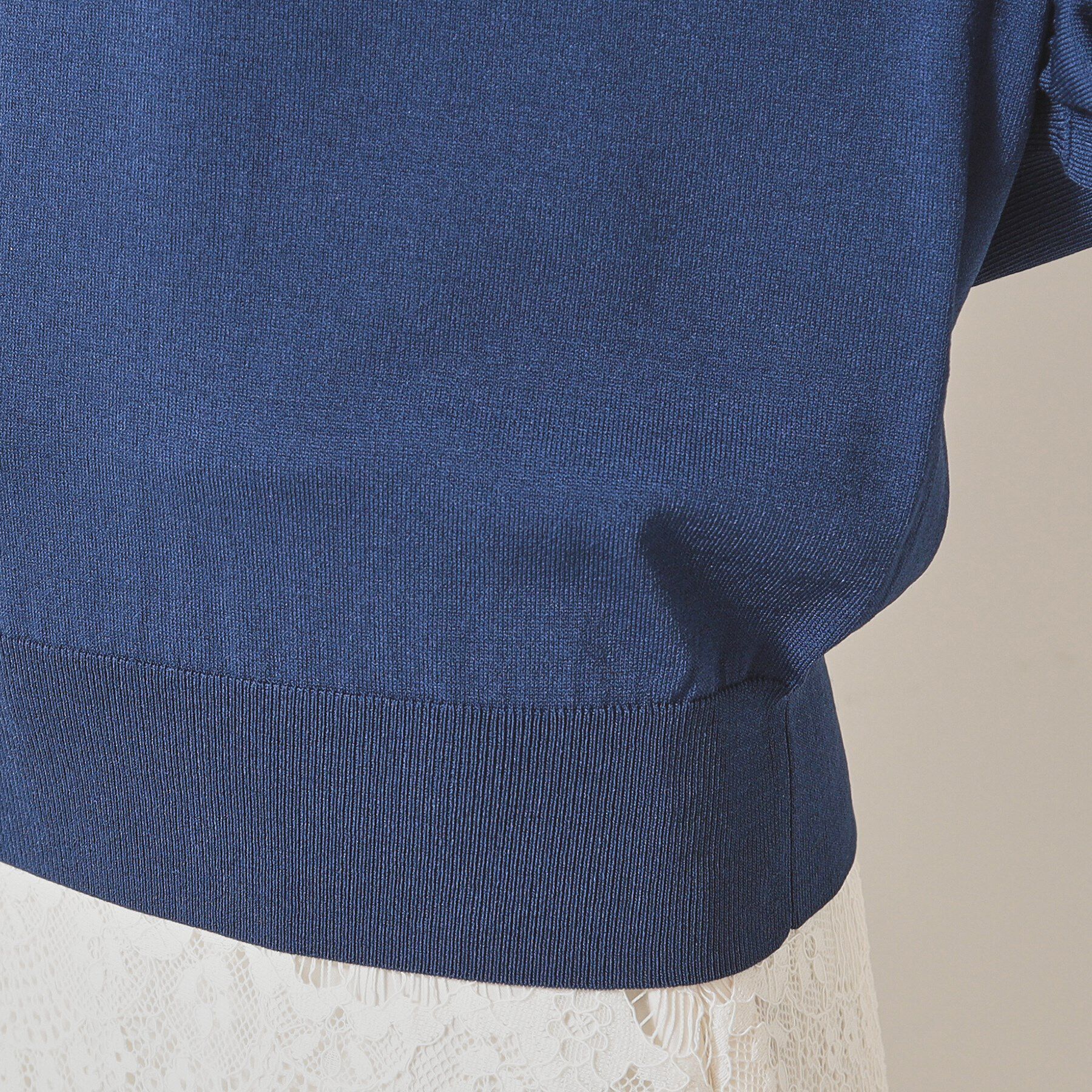 SunaUna「【SS～Lサイズ展開／リボン＆ビーズ刺繍】クラフトニット」|ニット・セーター|