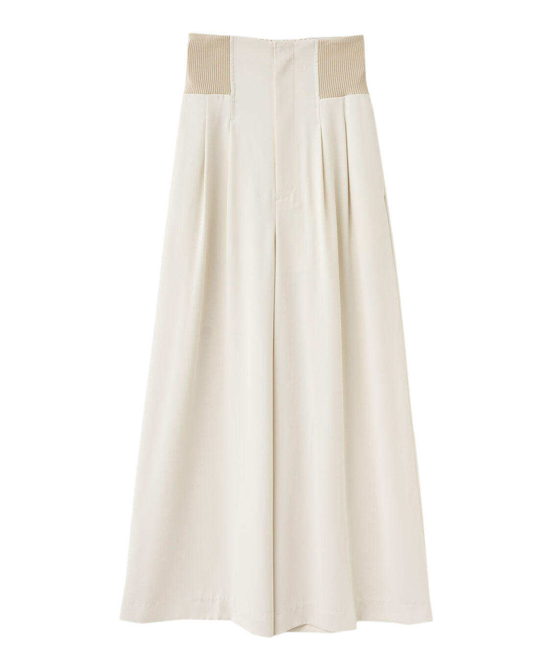 COCO DEAL「コルセットリブワイドパンツ」|スラックス|