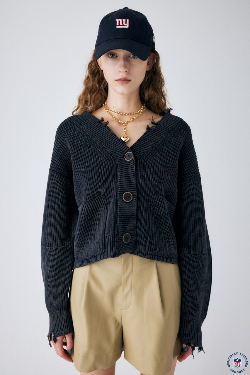 MOUSSY「PIGMENT DYE KNIT カーディガン」|カーディガン|