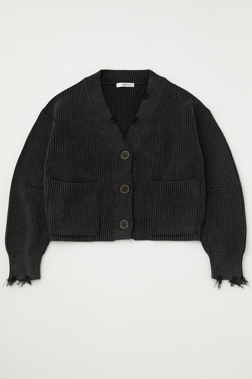 MOUSSY「PIGMENT DYE KNIT カーディガン」|カーディガン|