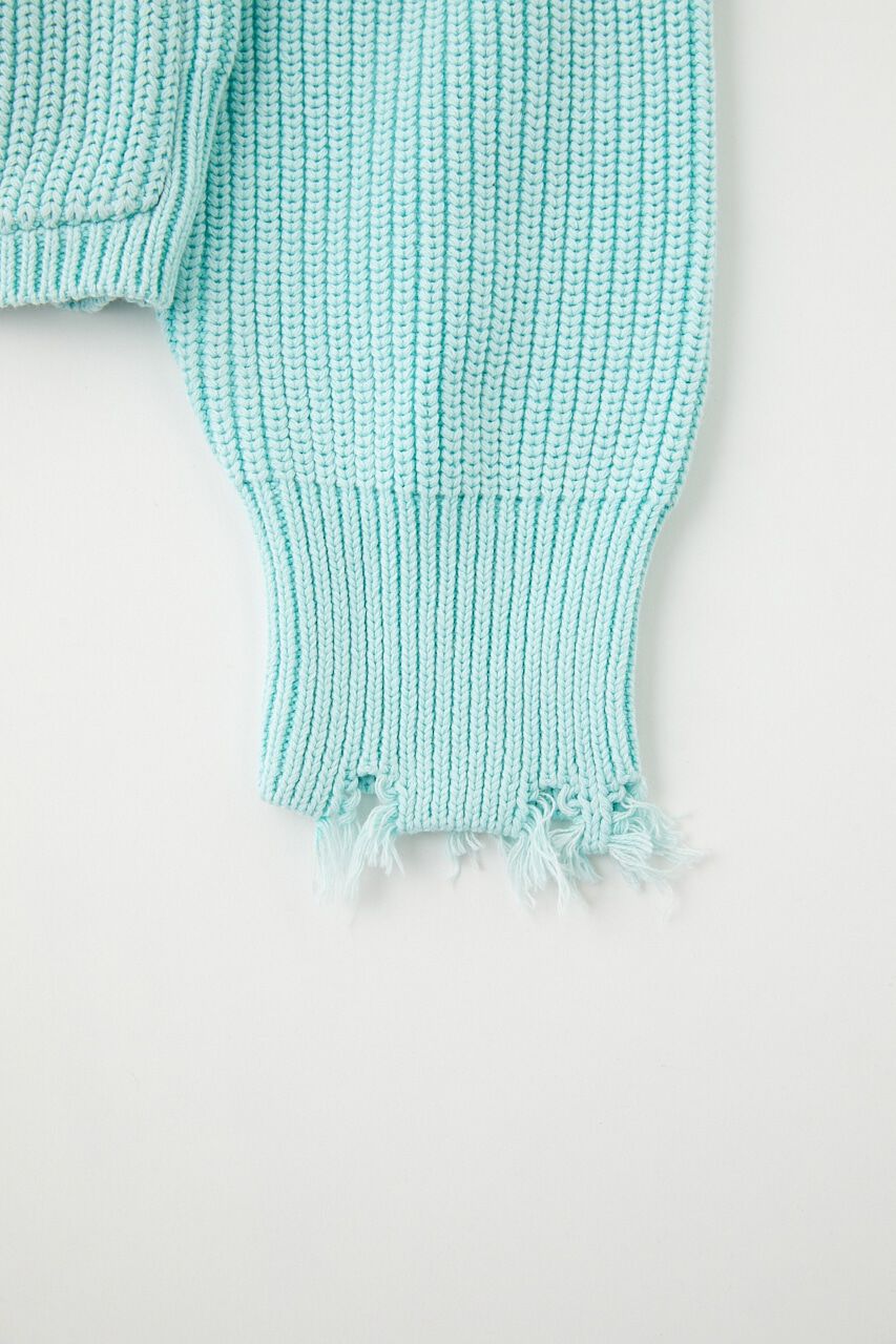 MOUSSY「PIGMENT DYE KNIT カーディガン」|カーディガン|