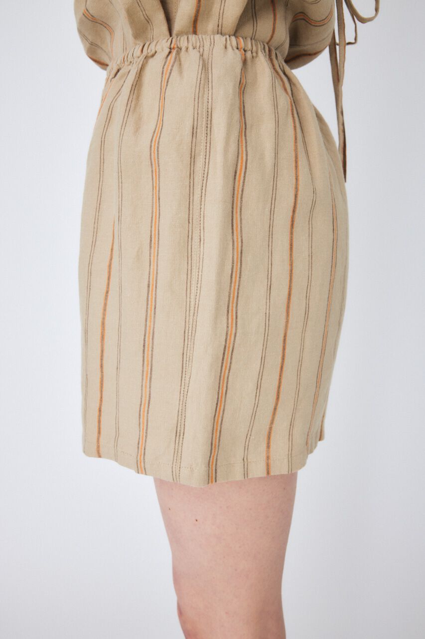 MOUSSY「LINEN STRIPE ミニドレス＆パンツ」|ワンピース|