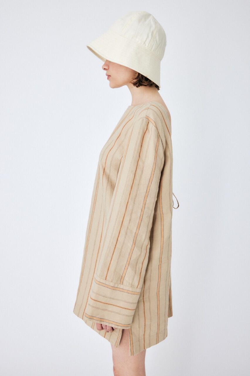 MOUSSY「LINEN STRIPE ミニドレス＆パンツ」|ワンピース|