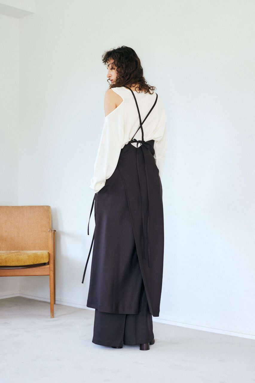 MOUSSY「TWILL キャミ ドレス」|ワンピース|BLK