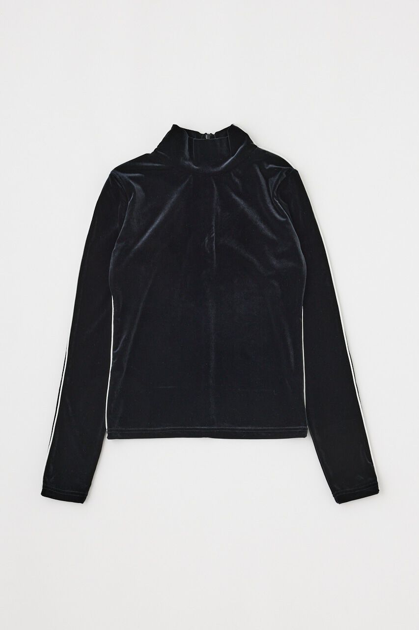 MOUSSY「HIGH NECK VELOUR トップス」|Tシャツ・カットソー|