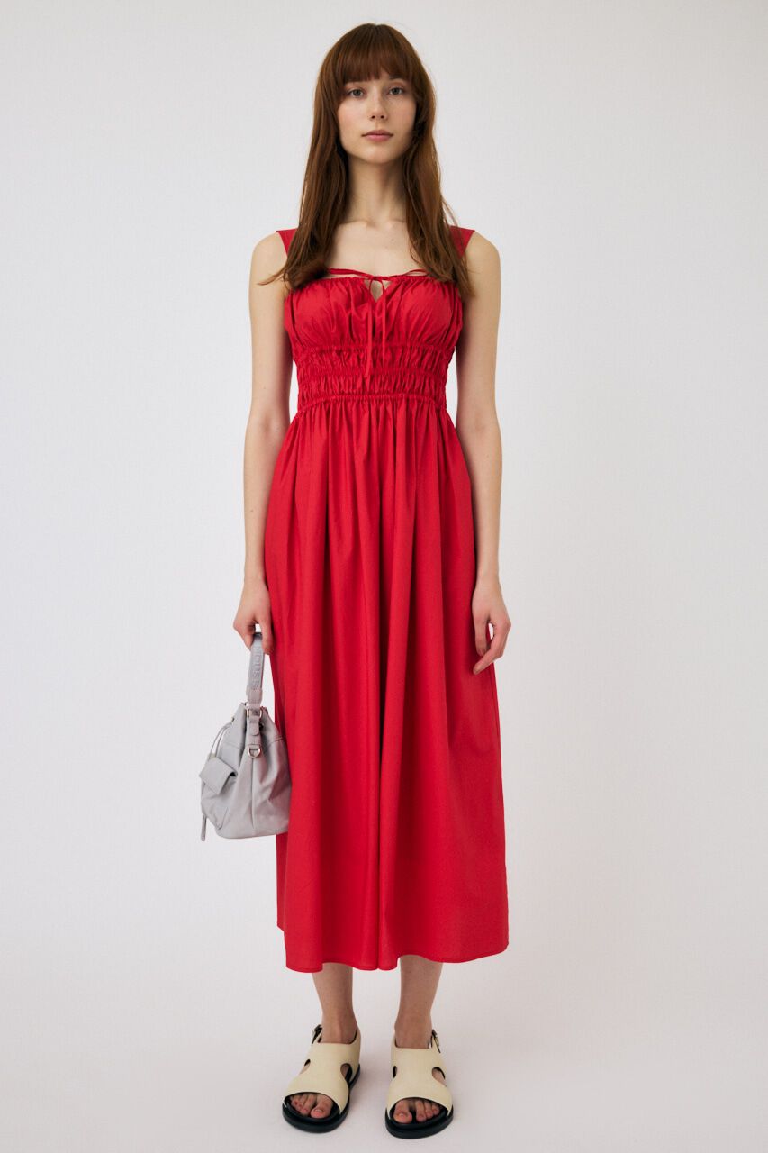 MOUSSY「COTTON GATHER CAMI ドレス」|ワンピース|