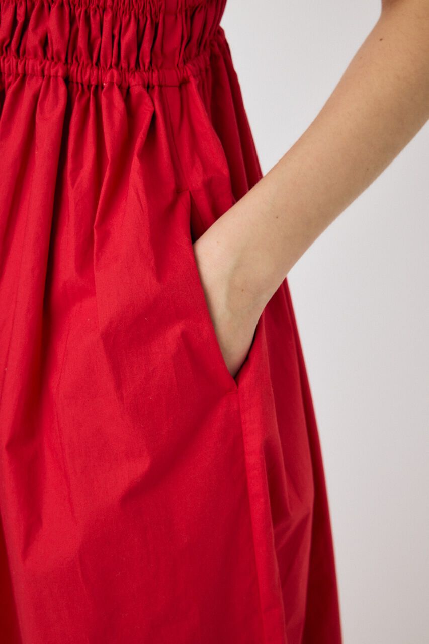 MOUSSY「COTTON GATHER CAMI ドレス」|ワンピース|