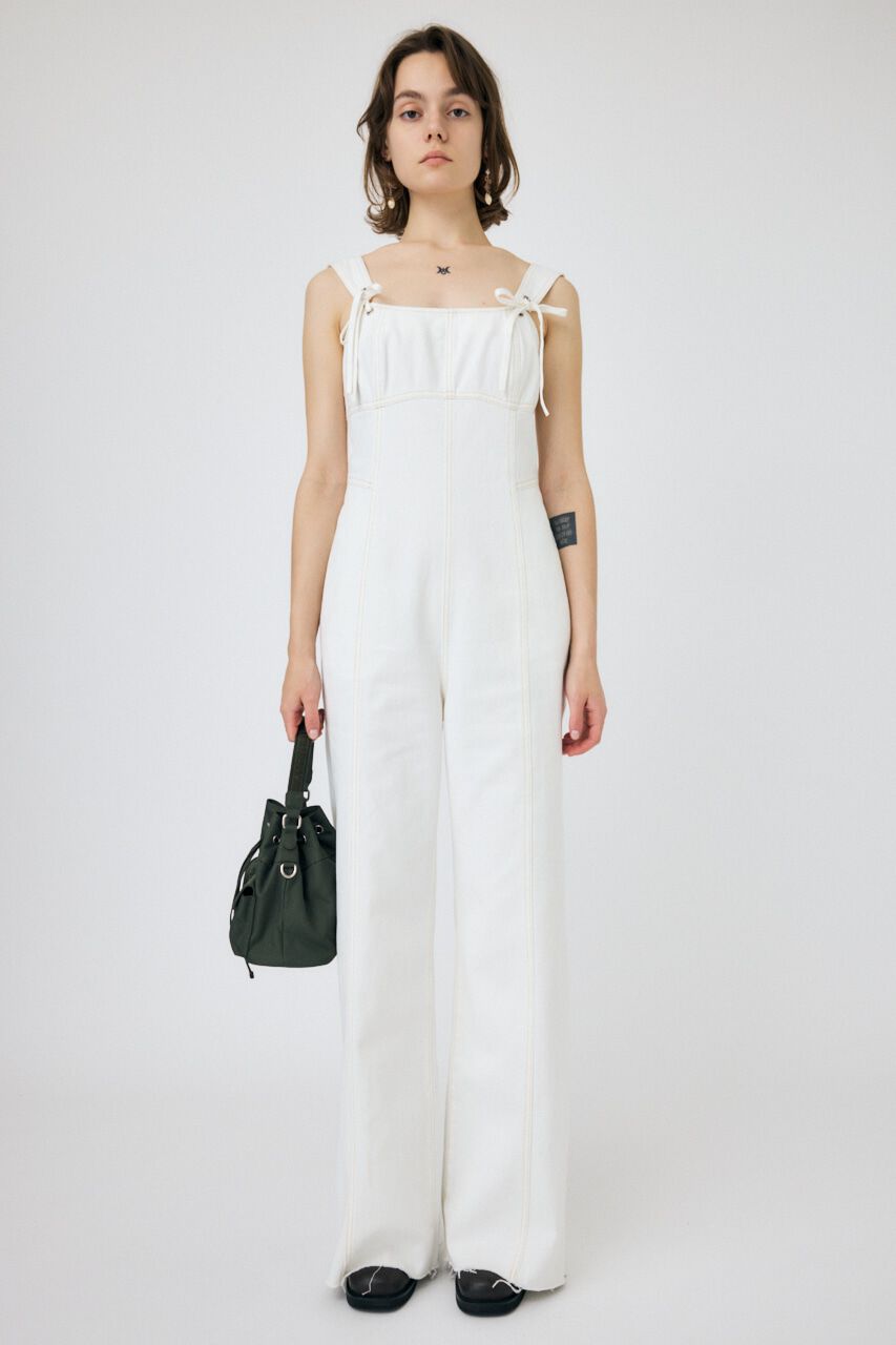 MOUSSY「CORSET STRAP DENIM ジャンプスーツ」|その他|
