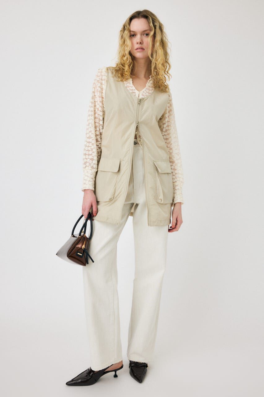 MOUSSY「HW WHT LOOSE STRAIGHT」|デニム|