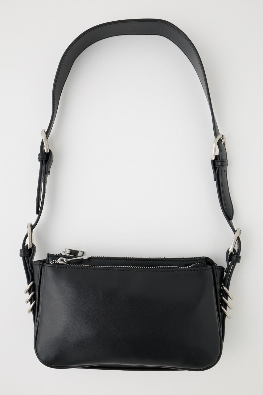 MOUSSY「BUCKLE STRAP ショルダーバッグ」|その他|BLK