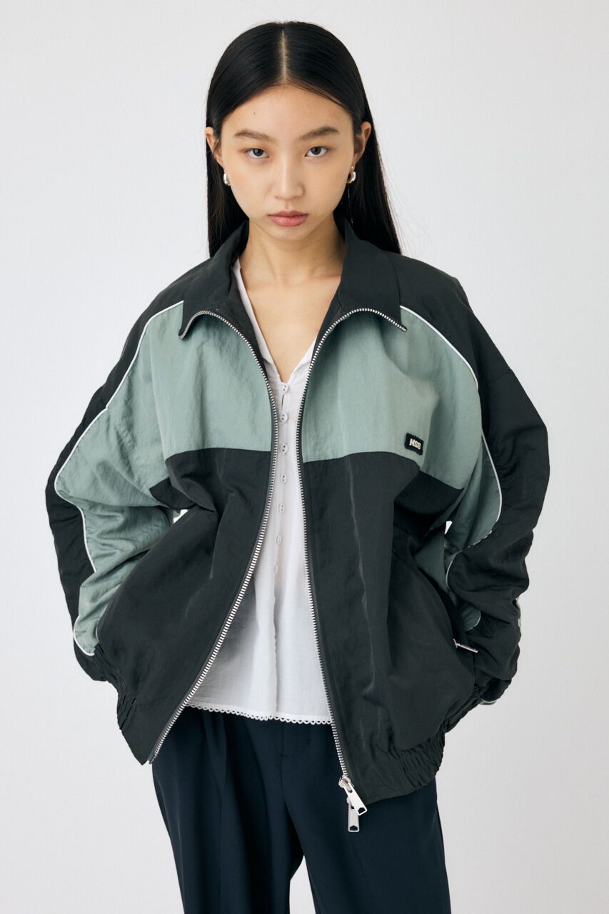 MOUSSY「OVERSIZED RACING ブルゾン」|ブルゾン・スタジャン|GRY