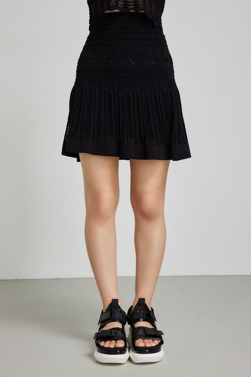 rienda「クロシェマーメイドニットミニスカート」|スカート|