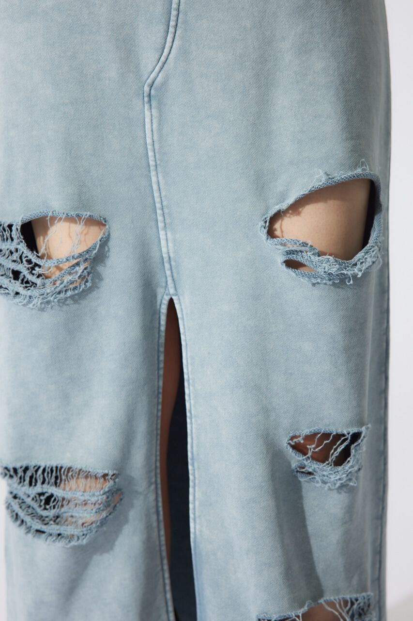 rienda「クラッシュスウェットジャストウエストスカート」|スカート|