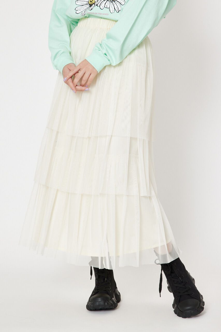 RODEO CROWNS「チュールティアードスカート」|スカート|IVOY3