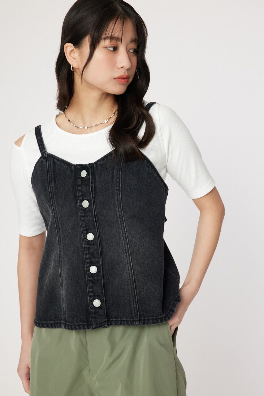 RODEO CROWNS「デニムキャミソール」|キャミソール|