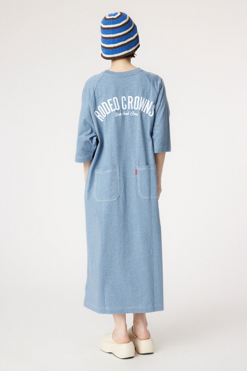 RODEO CROWNS「ラグランカラーステッチワンピース」|ワンピース|BLU