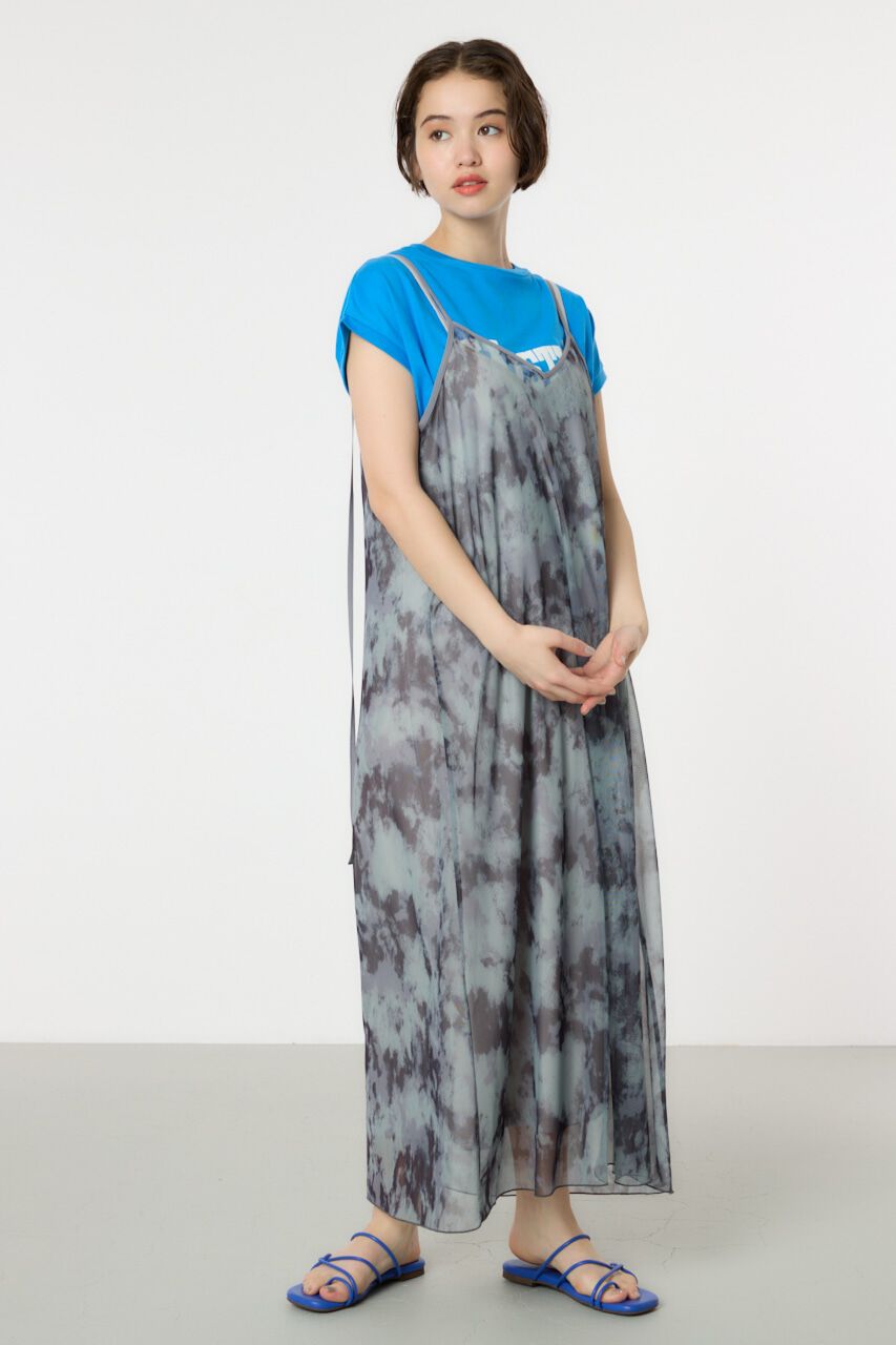 RODEO CROWNS「ニュアンスパターンシアーキャミワンピース」|ワンピース|柄BLK5