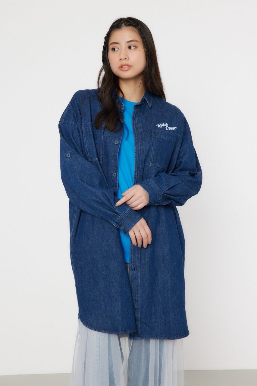 RODEO CROWNS「ATTRACTIVEミリタリーシャツワンピース」|ワンピース|BLU