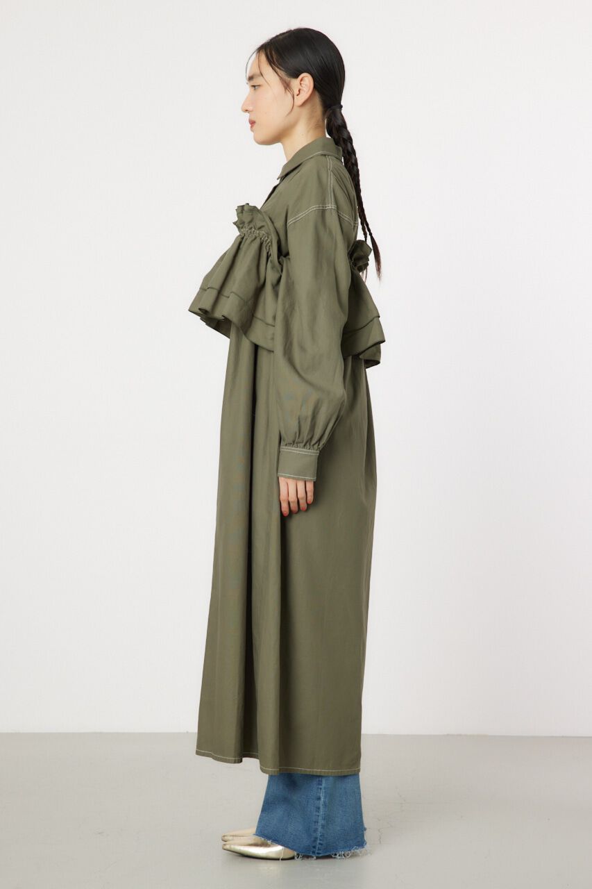 RODEO CROWNS「フリルレイヤードミリタリーロングワンピース」|ワンピース|