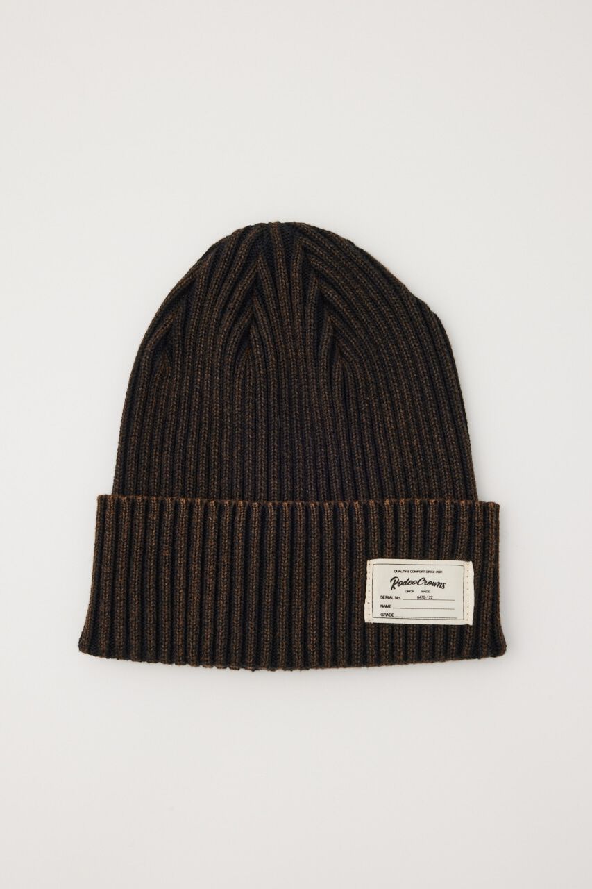 RODEO CROWNS「chemical wash ニットキャップ」|その他|BLK