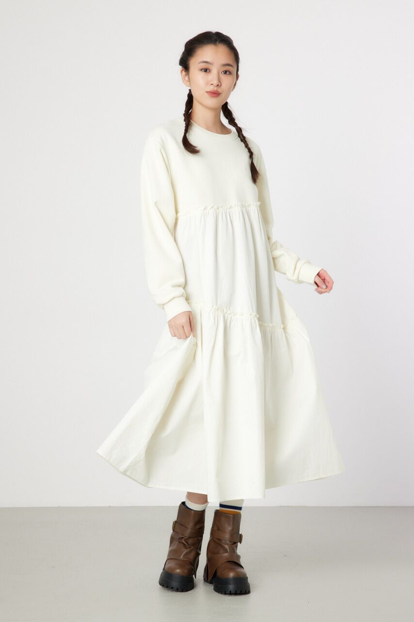 RODEO CROWNS「ピグメント布帛ドッキングワンピース」|ワンピース|