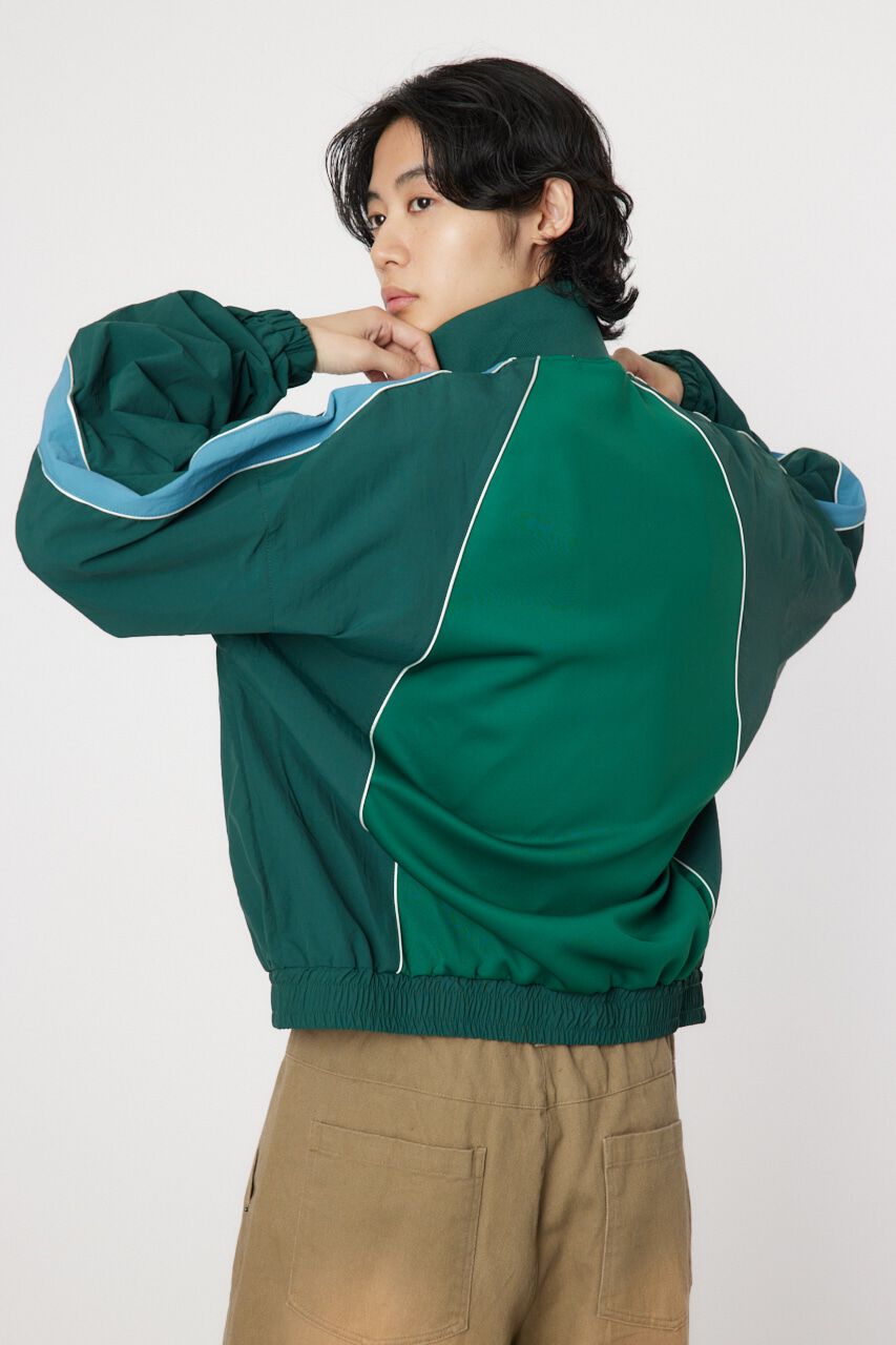 RODEO CROWNS「ナイロン&times;ジャージトラックジャケット」|ブルゾン・スタジャン|