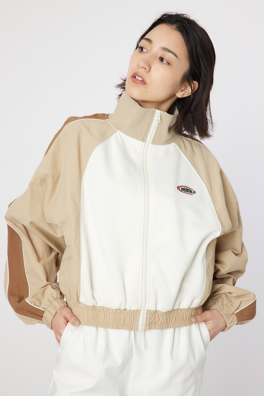 RODEO CROWNS「ナイロン&times;ジャージトラックジャケット」|ブルゾン・スタジャン|