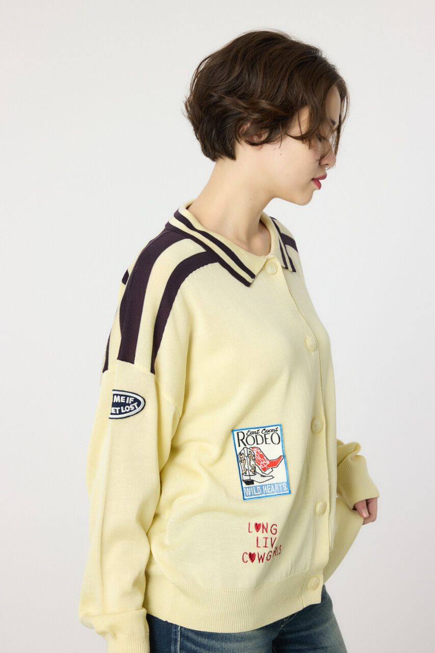 RODEO CROWNS「ワッペンニットカーディガン」|ニット・セーター|
