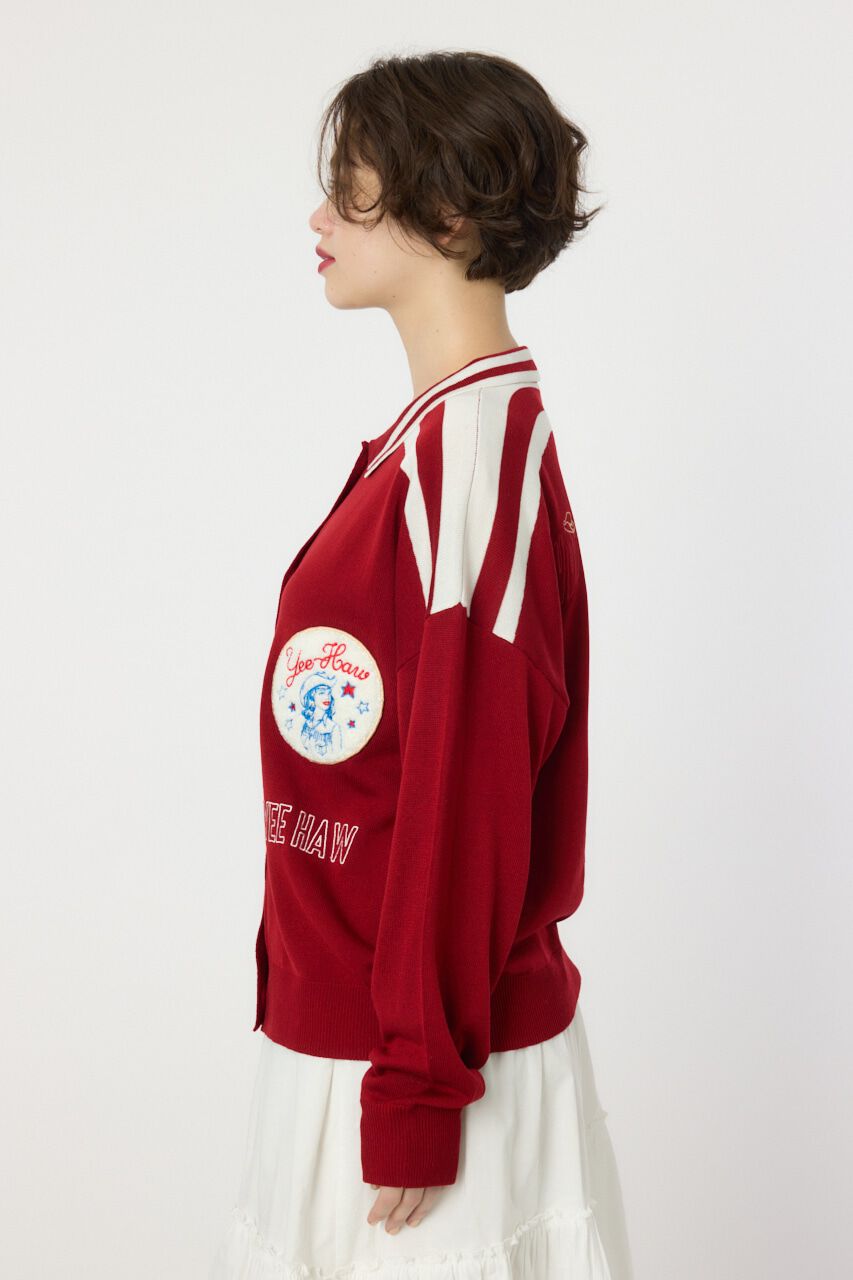 RODEO CROWNS「ワッペンニットカーディガン」|ニット・セーター|