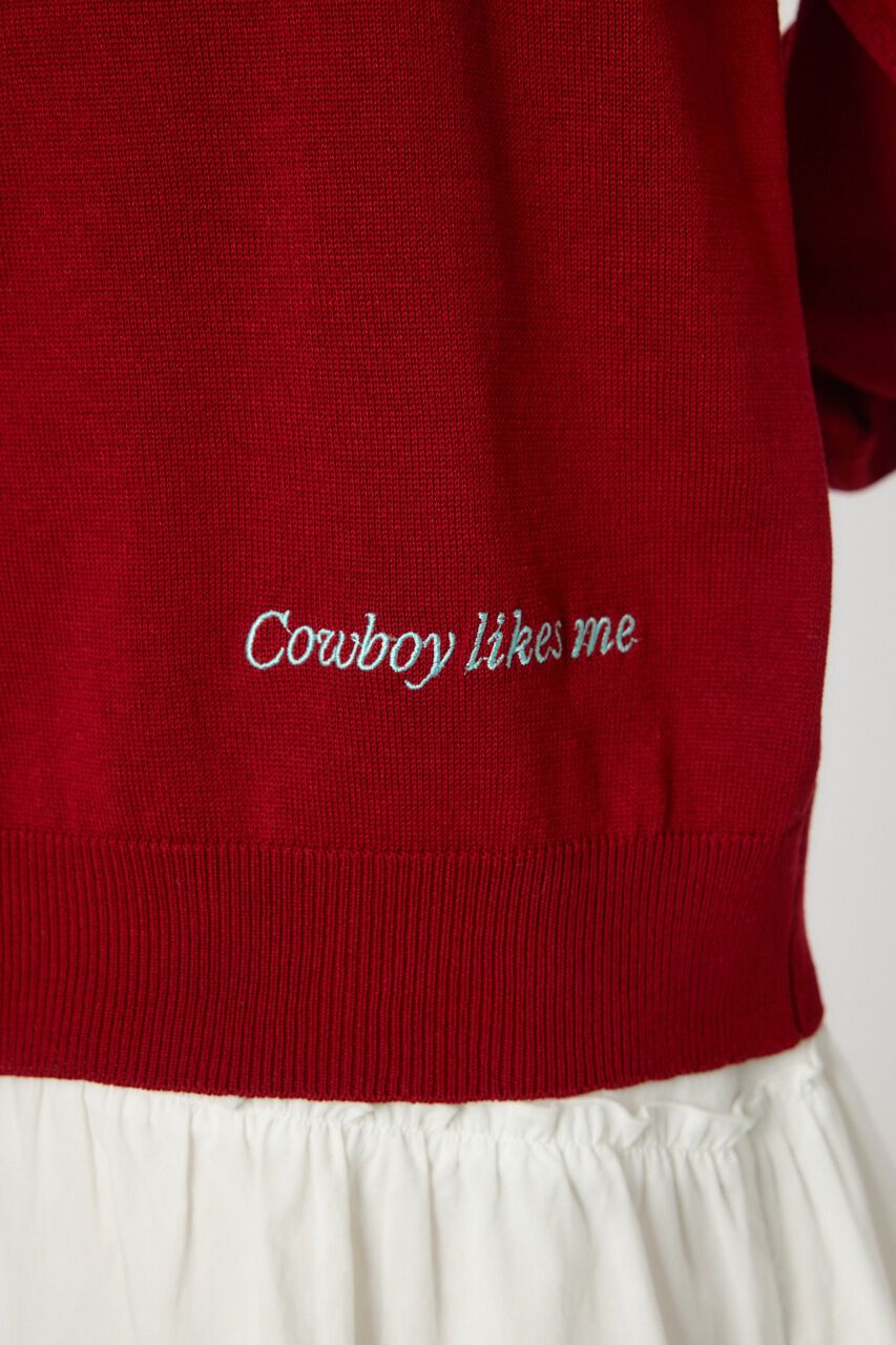 RODEO CROWNS「ワッペンニットカーディガン」|ニット・セーター|