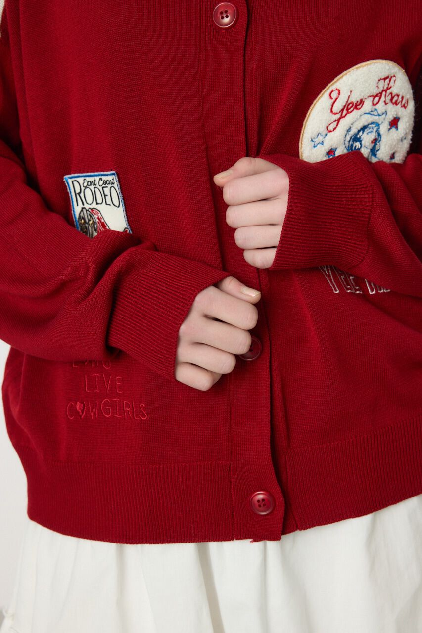RODEO CROWNS「ワッペンニットカーディガン」|ニット・セーター|