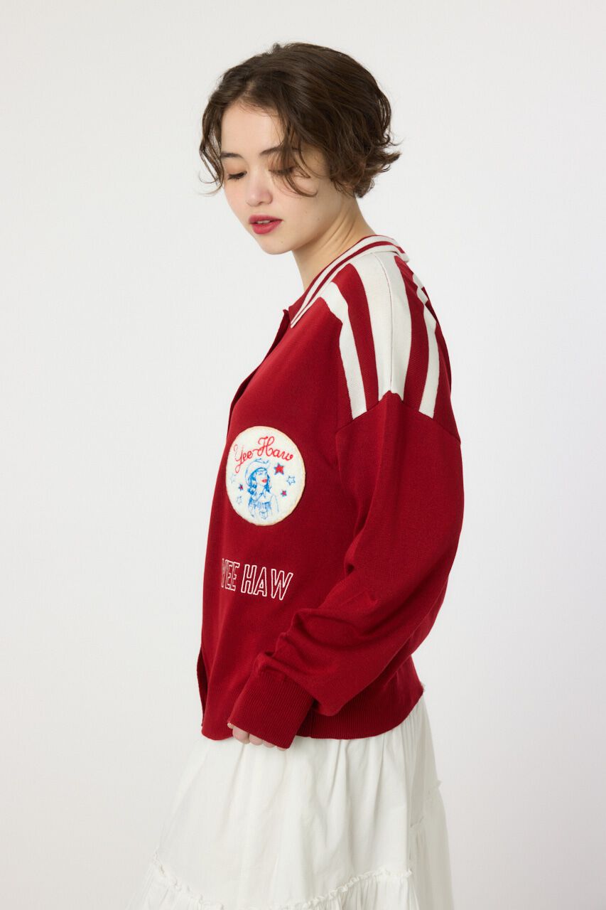 RODEO CROWNS「ワッペンニットカーディガン」|ニット・セーター|