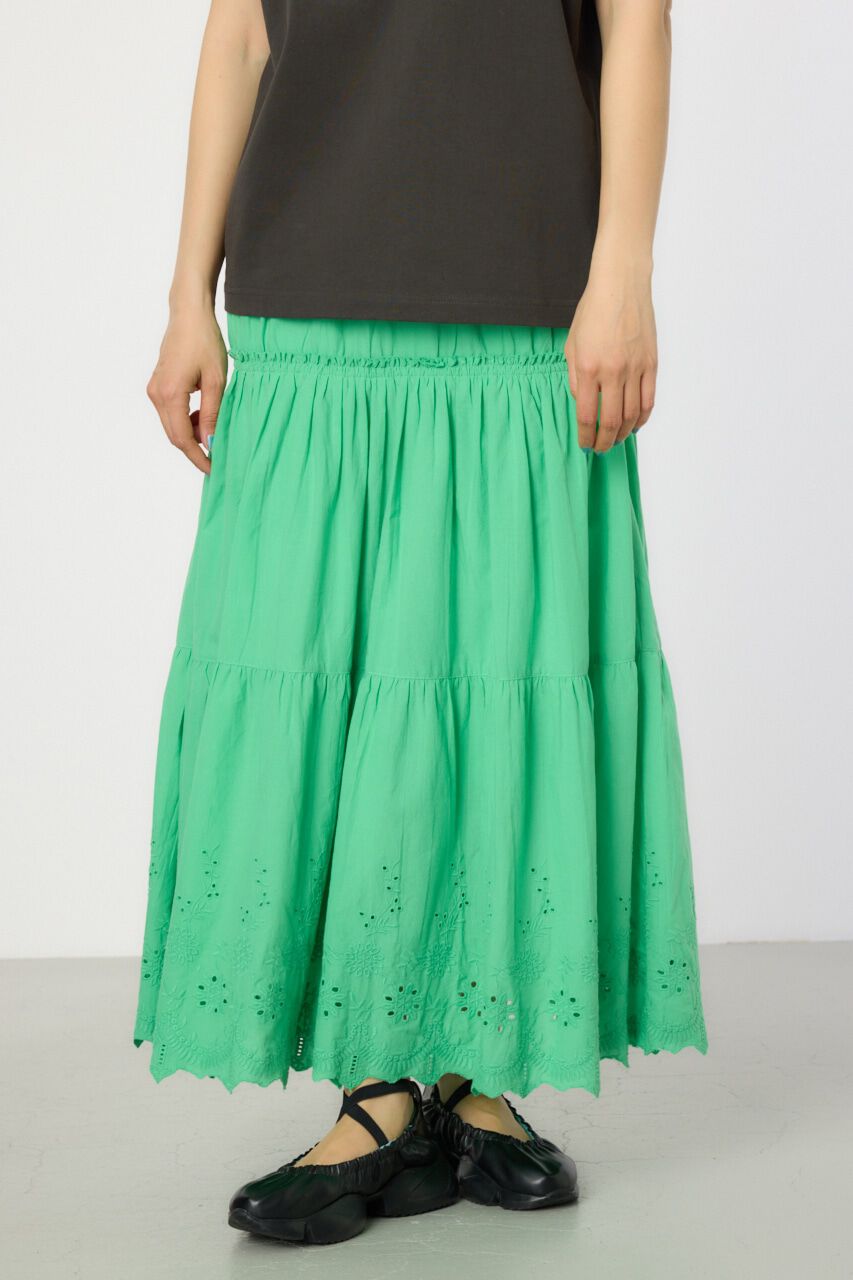 RODEO CROWNS「コットンローンスカラップスカート」|スカート|GRN