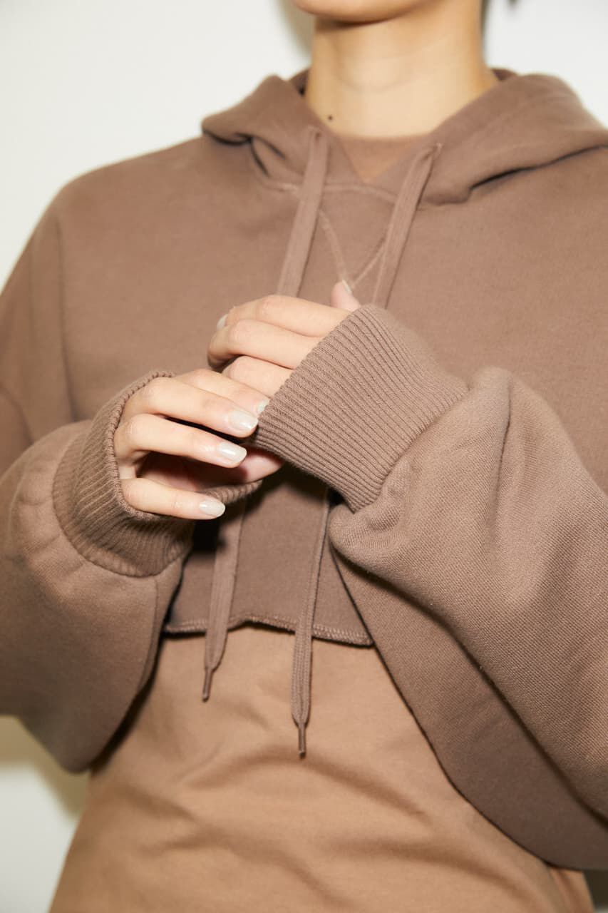 SLY「CROP SW HOODIE」|パーカー|