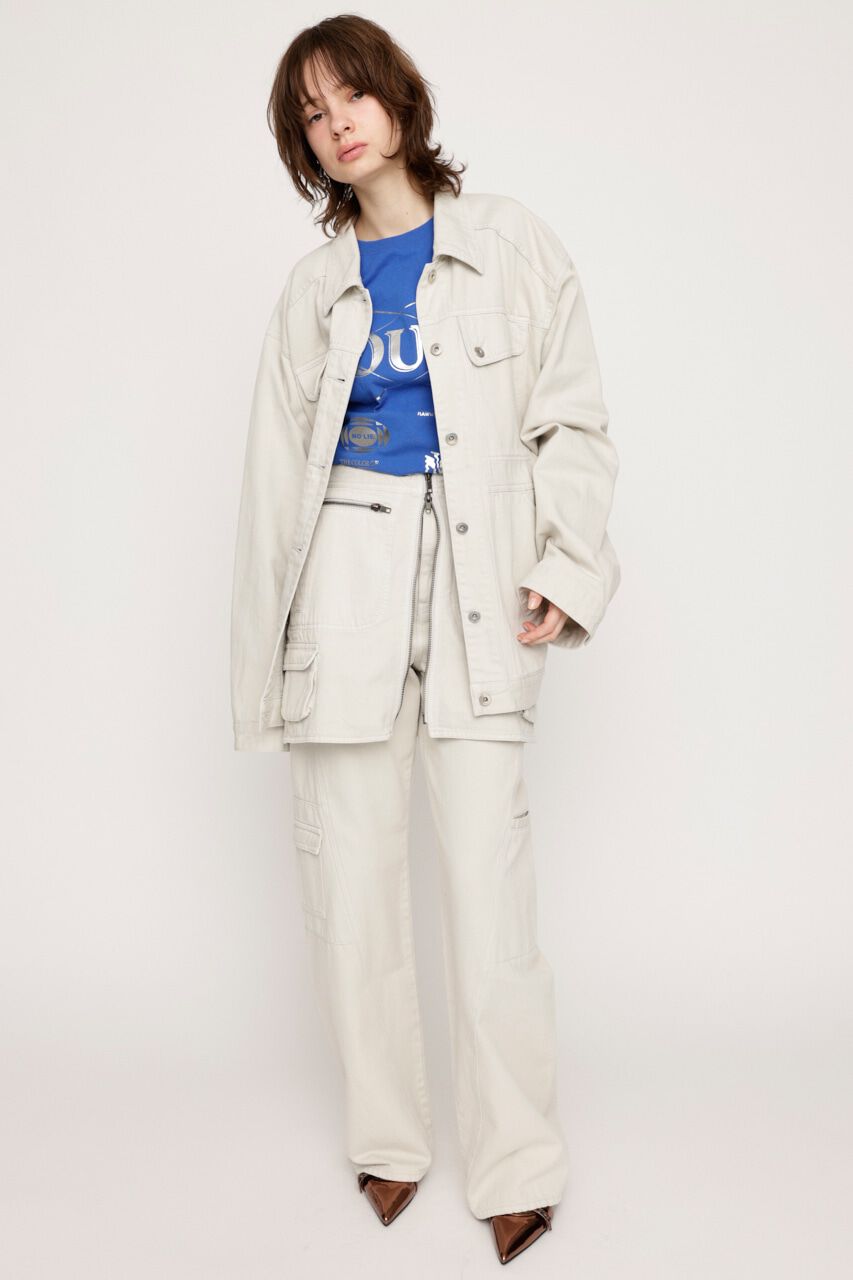 SLY「FRONT ZIP SAFARI SK-E」|スカート|