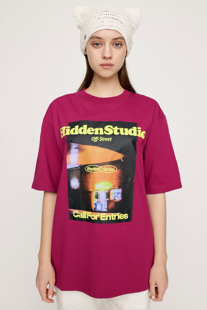 SLY「PUFFER LOGO & PHOTO Tシャツ」|Tシャツ・カットソー|D/PNK3