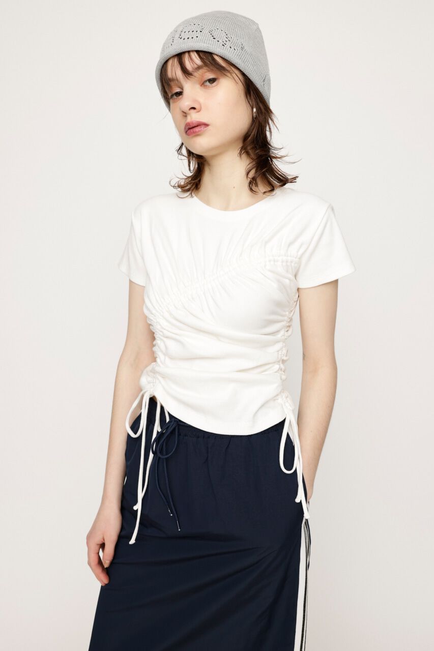 SLY「DROST GATHER COMPACT トップス」|Tシャツ・カットソー|