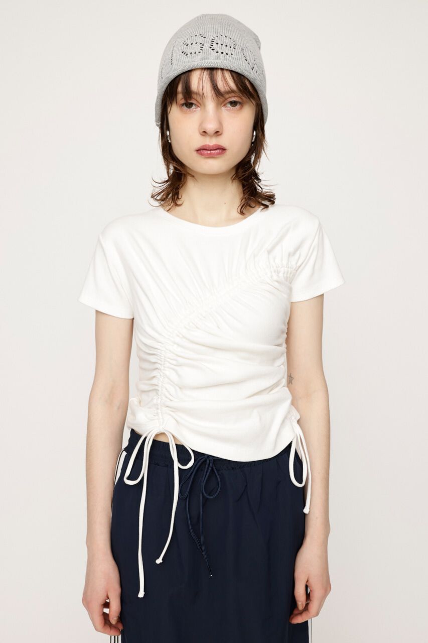 SLY「DROST GATHER COMPACT トップス」|Tシャツ・カットソー|