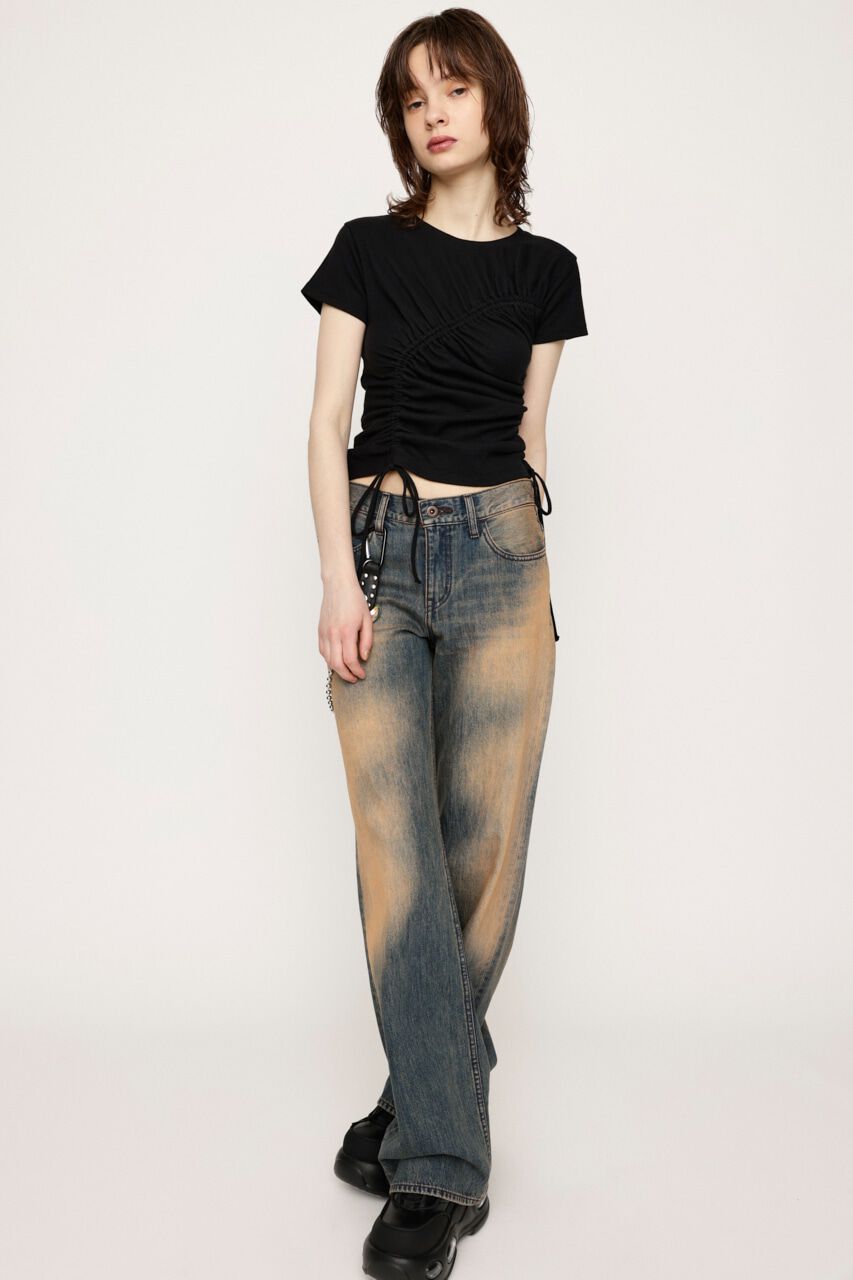 SLY「DROST GATHER COMPACT トップス」|Tシャツ・カットソー|