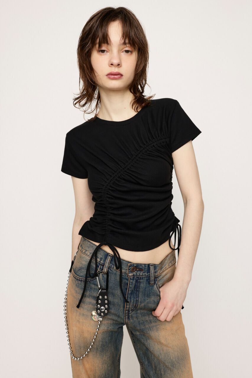 SLY「DROST GATHER COMPACT トップス」|Tシャツ・カットソー|