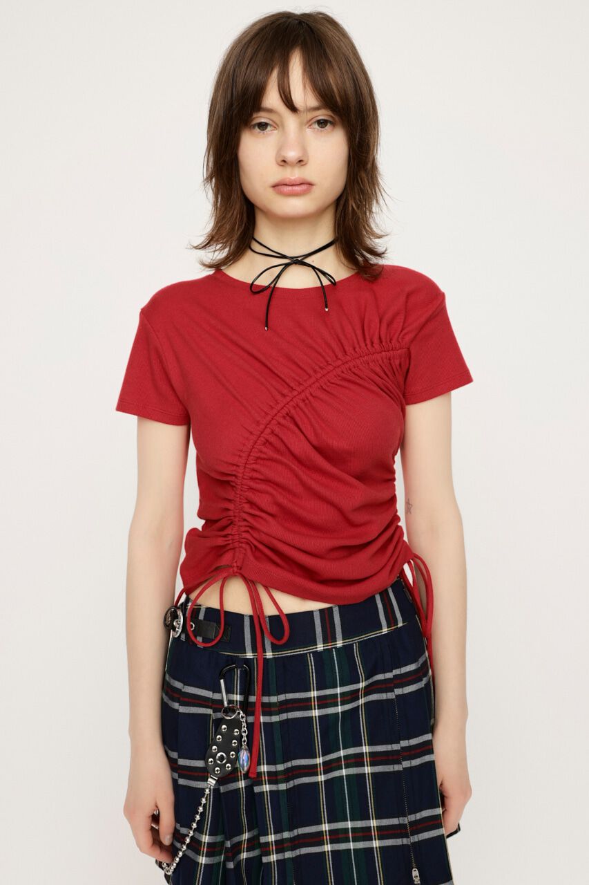 SLY「DROST GATHER COMPACT トップス」|Tシャツ・カットソー|